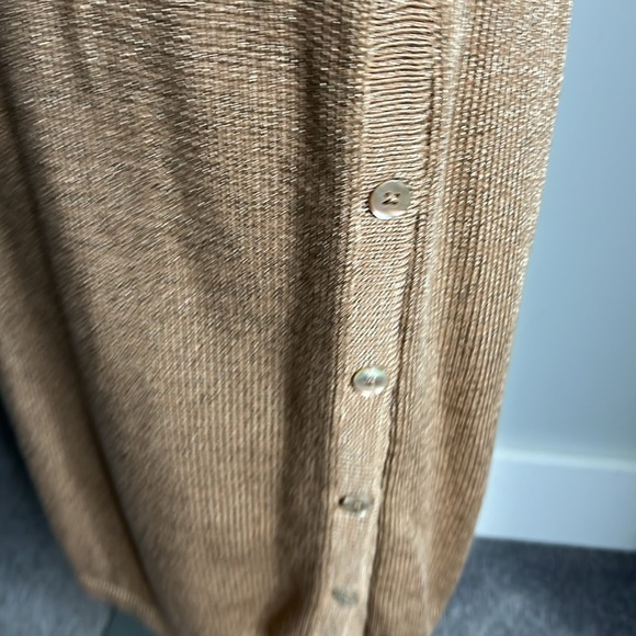 Casa Kaos Knit Midi Skirt Side buttoned Slit Medium - Picture 4 of 5